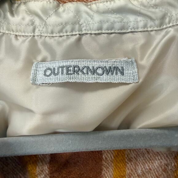 Outerknown Manteco Wool Blanket Shirt Mens XL Brown Flannel Shacket Casual Cozy - Picture 8 of 10